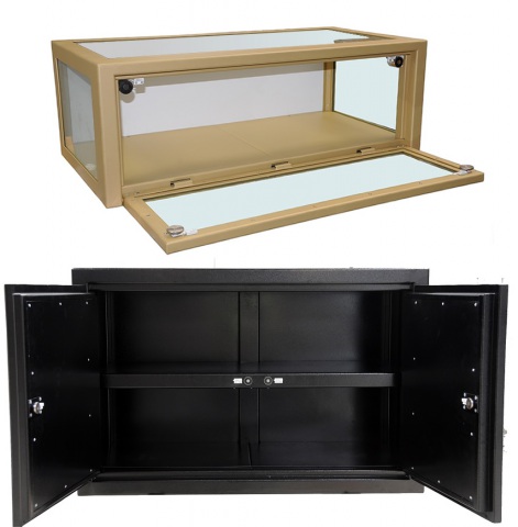 Vitrina Blindada con caja fuerte